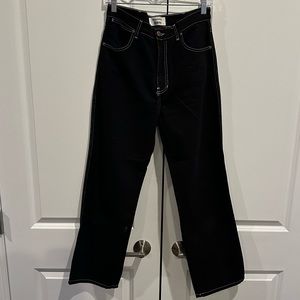 Reformation Black Cowboy Jeans